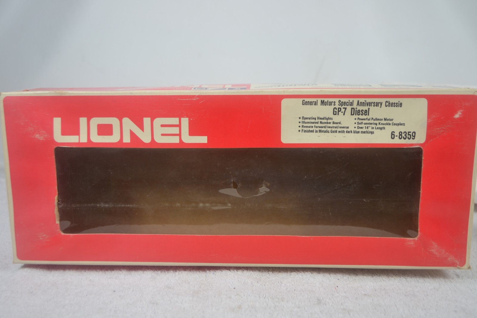 LIONEL MPC 6-8359 CHESSIE GM SPECIAL ANNIVERSARY GP-7 DIESEL, GOLD, LN-BOXED