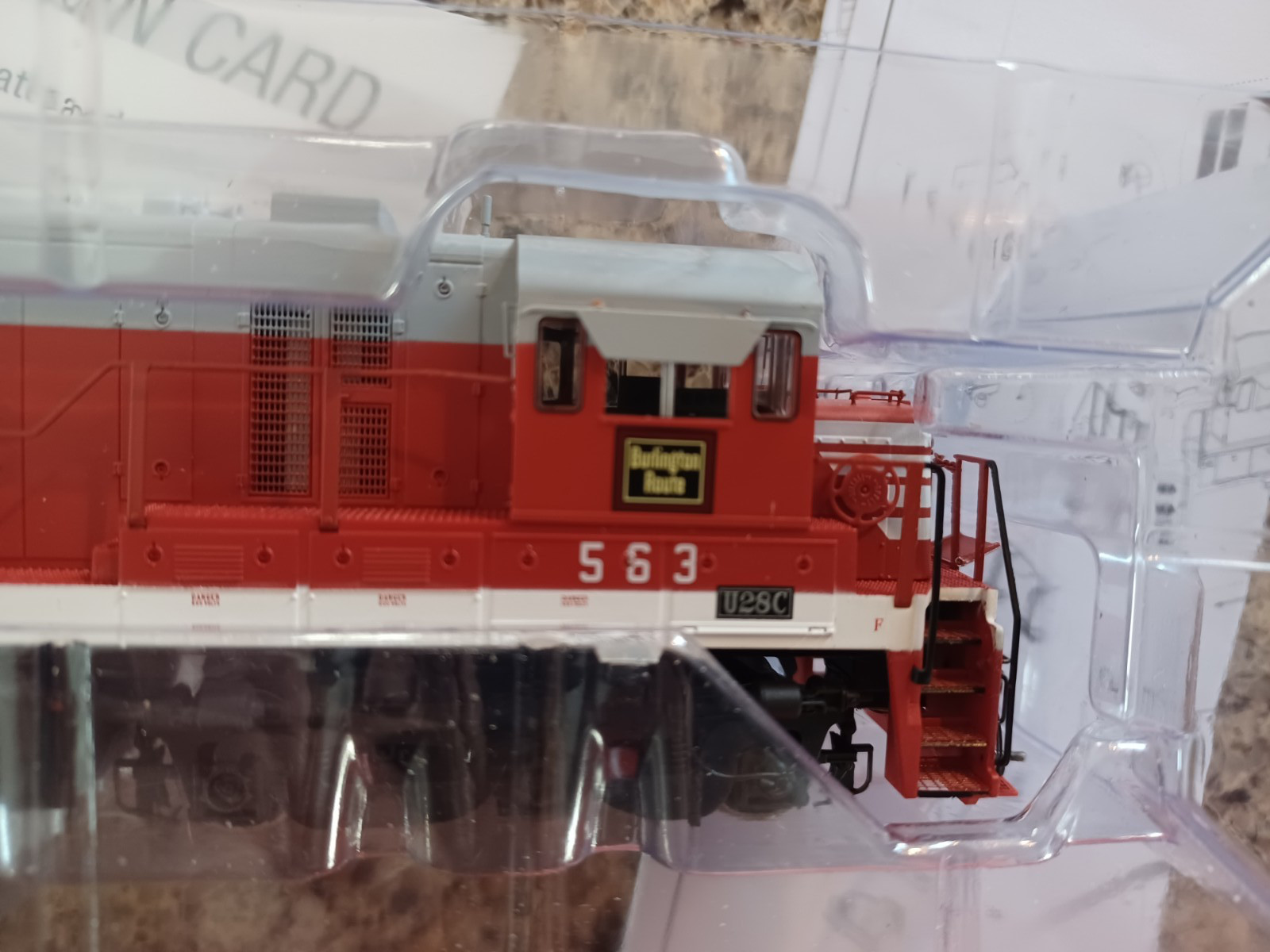 RIVAROSSI-HO-DIESEL LOCO-DCC SOUND-HR2616-C.B.& Q-#563-GE U28C