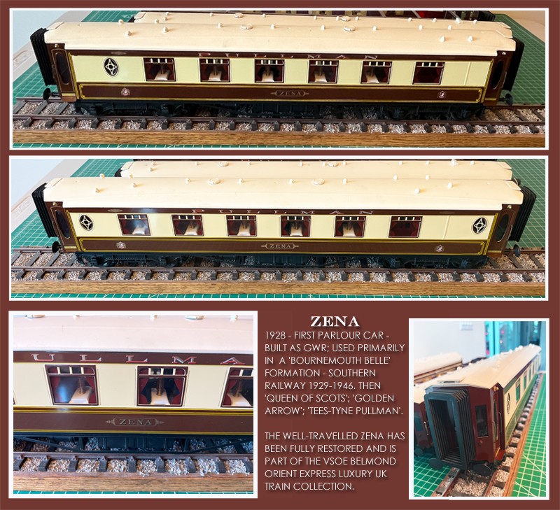 J&M Models Gauge 1 Spur 1 British Pullman First Class Parlour Car – “Zena”