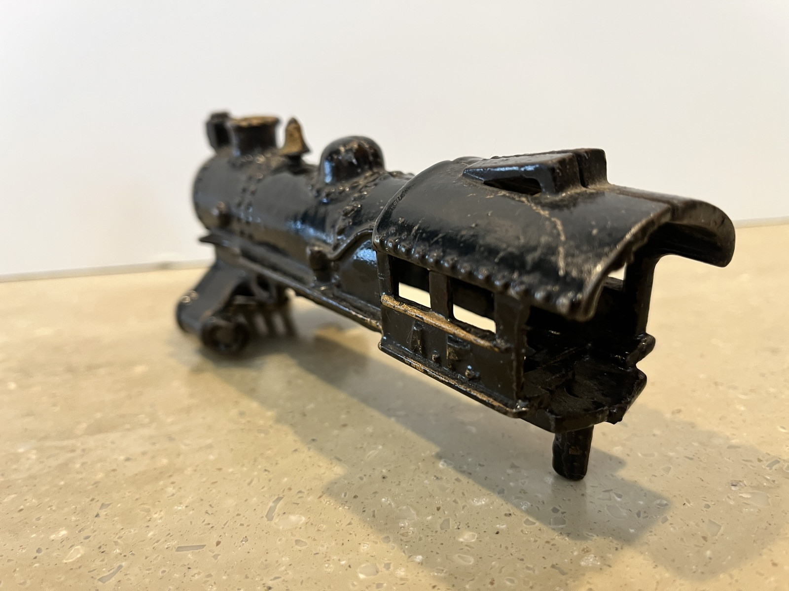 Prewar American Flyer O Black & Gold Cast Iron Steam Locomotive SHELL ONLY