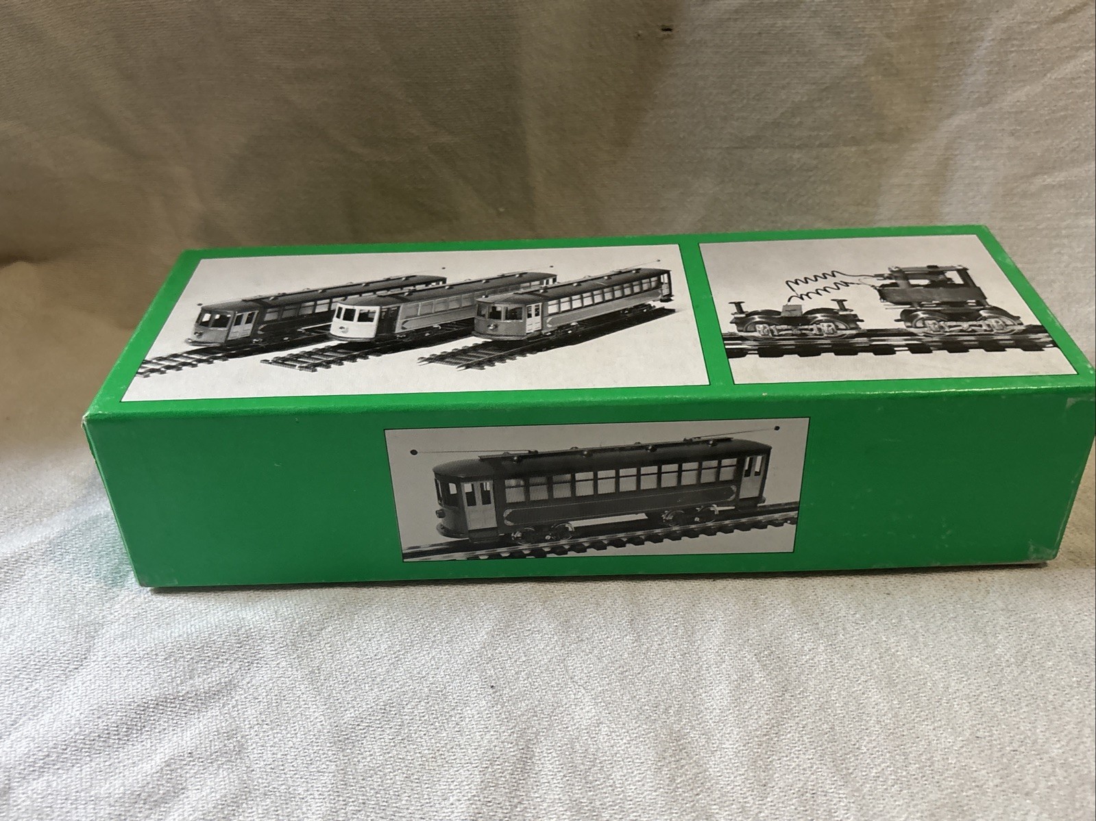 Bowser Tin Plate Brill Trolley Green 551-050123 O-SCALE With Box