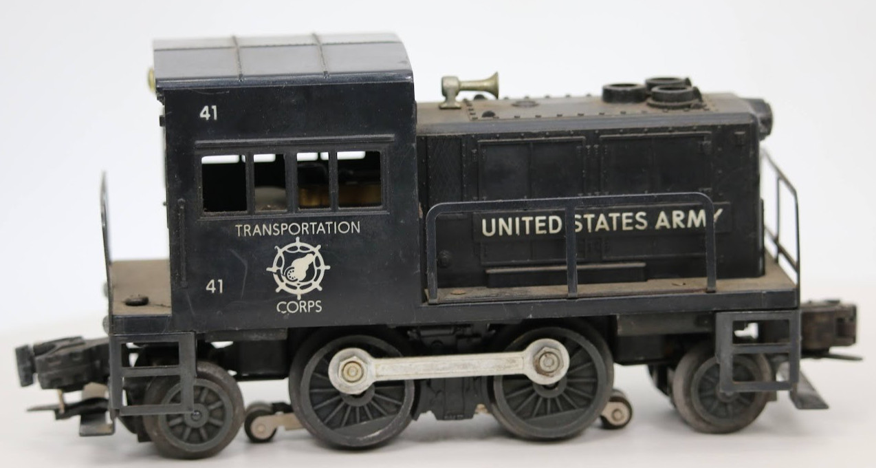 Lionel 41 U.S. Army Switcher Diesel O Gauge Postwar 0-4-0 Runs Lighted 1:48