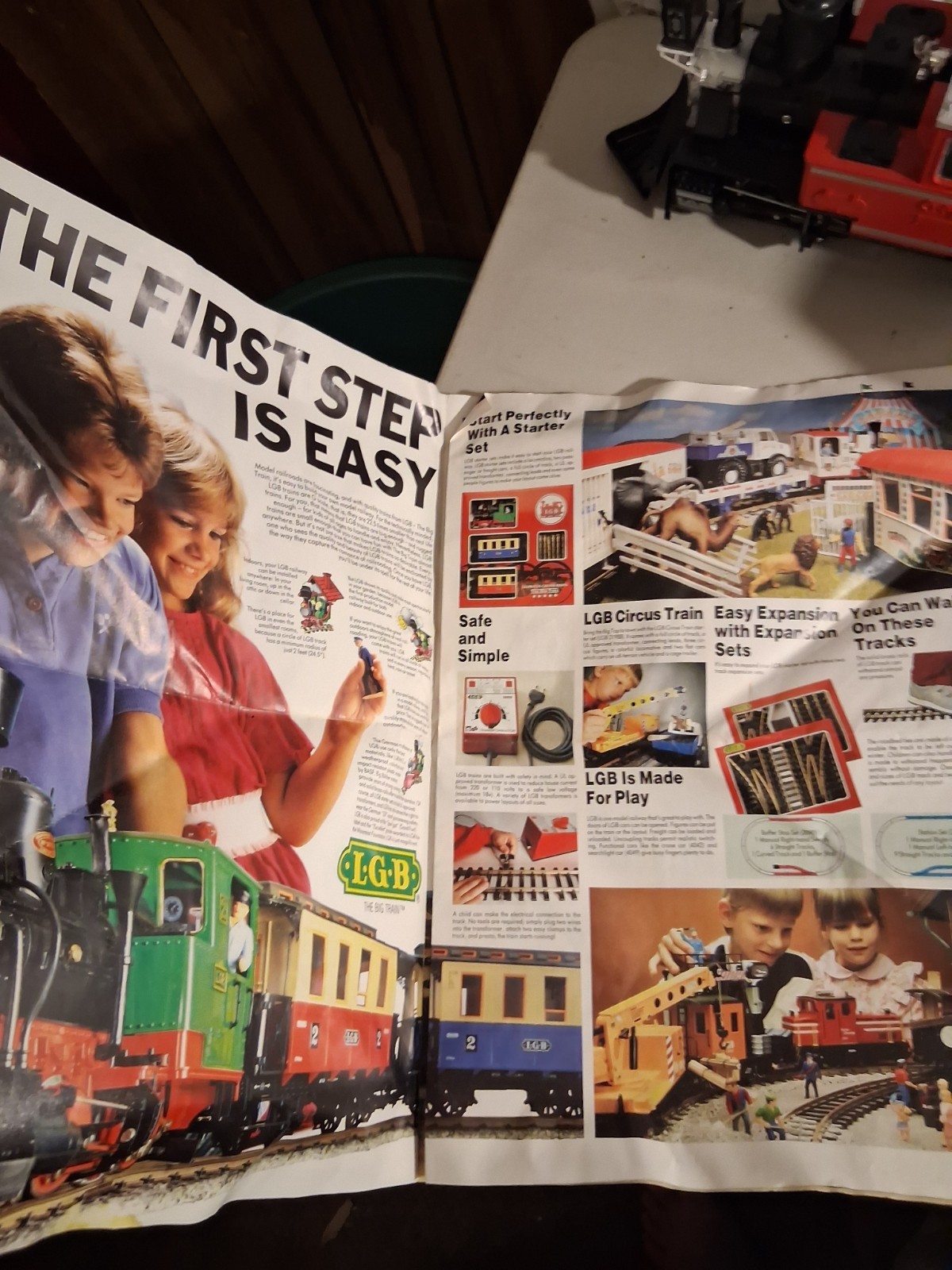 Lehmann LGB West Germany Made Train, Tracks, Book And Figures.