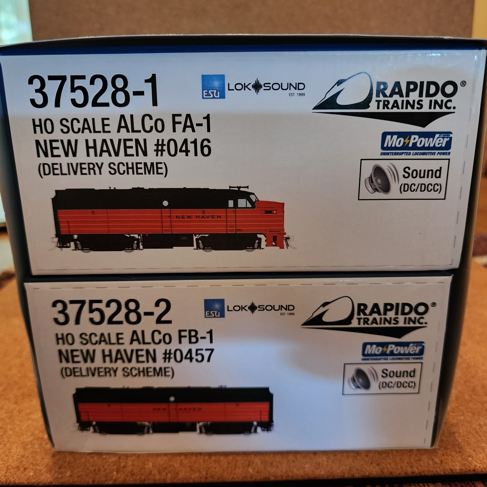 RAPIDO 37528 HO ALCO FA/FB New Haven Railroad 0416/0457 As Delivered DCC & SOUND