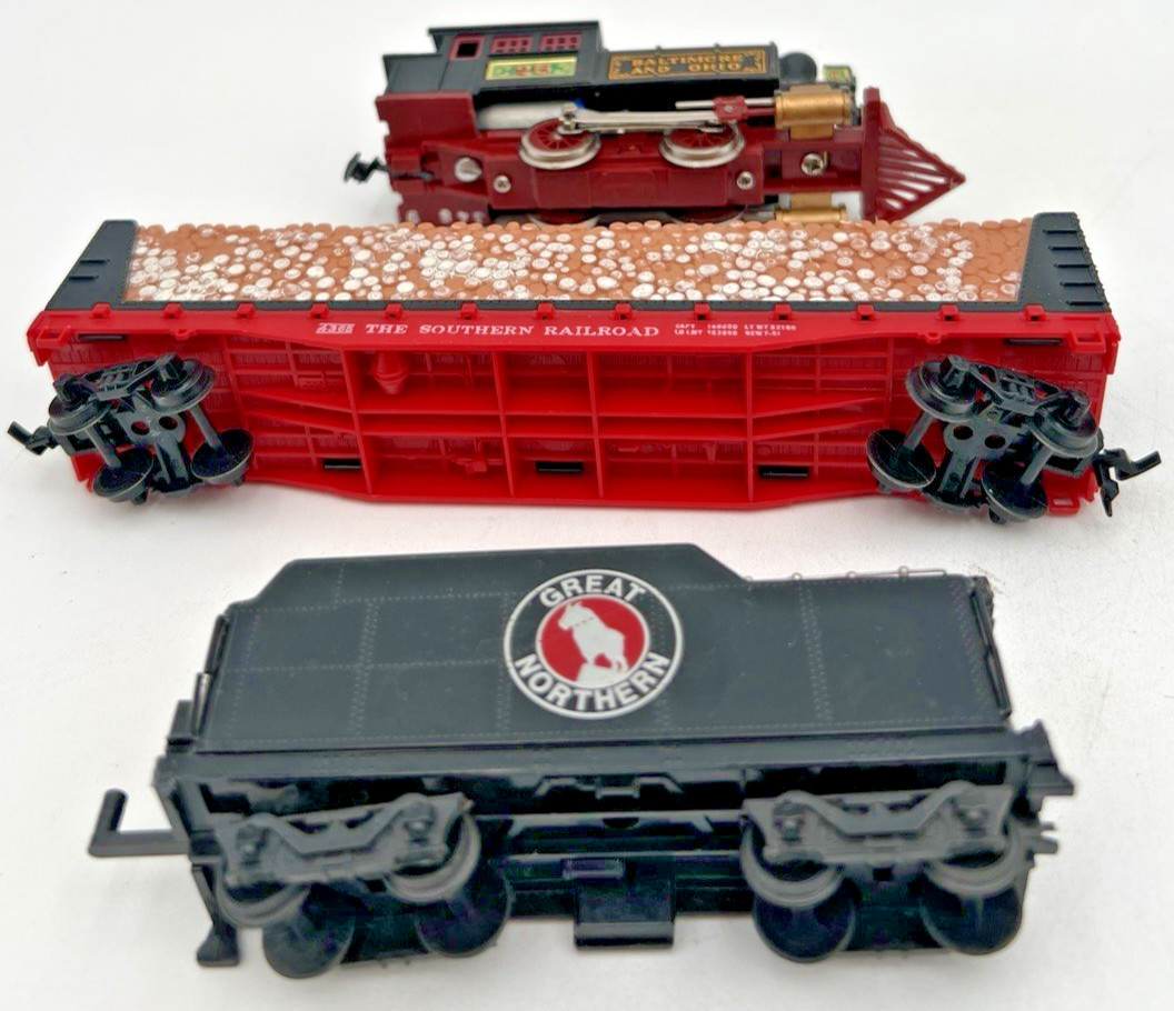 6 LOCOMOTIVES C.B. & Q 5601, BN 9987, MILWAUKEE RD, DURANGO 5628 + EXTRAS