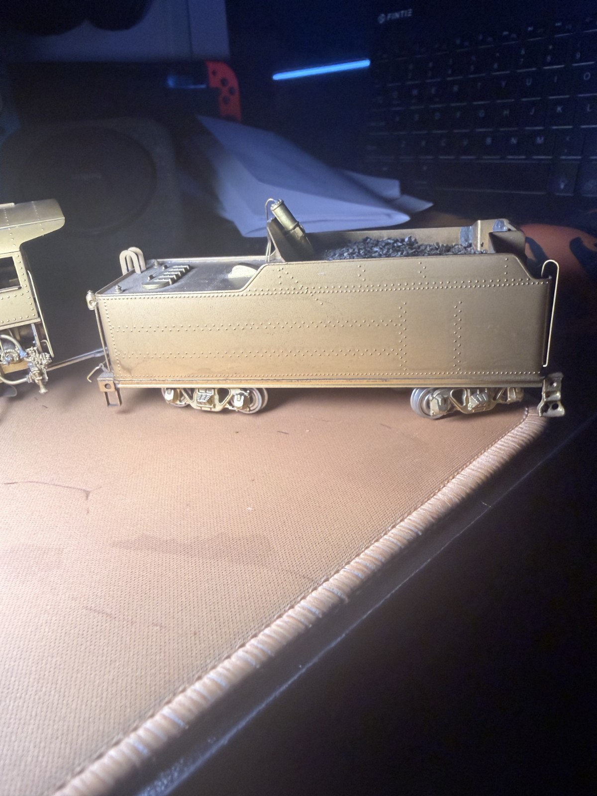Akane HO Brass USRA Light 4-8-2 Mountain Steam Locomotive & Tender 1964