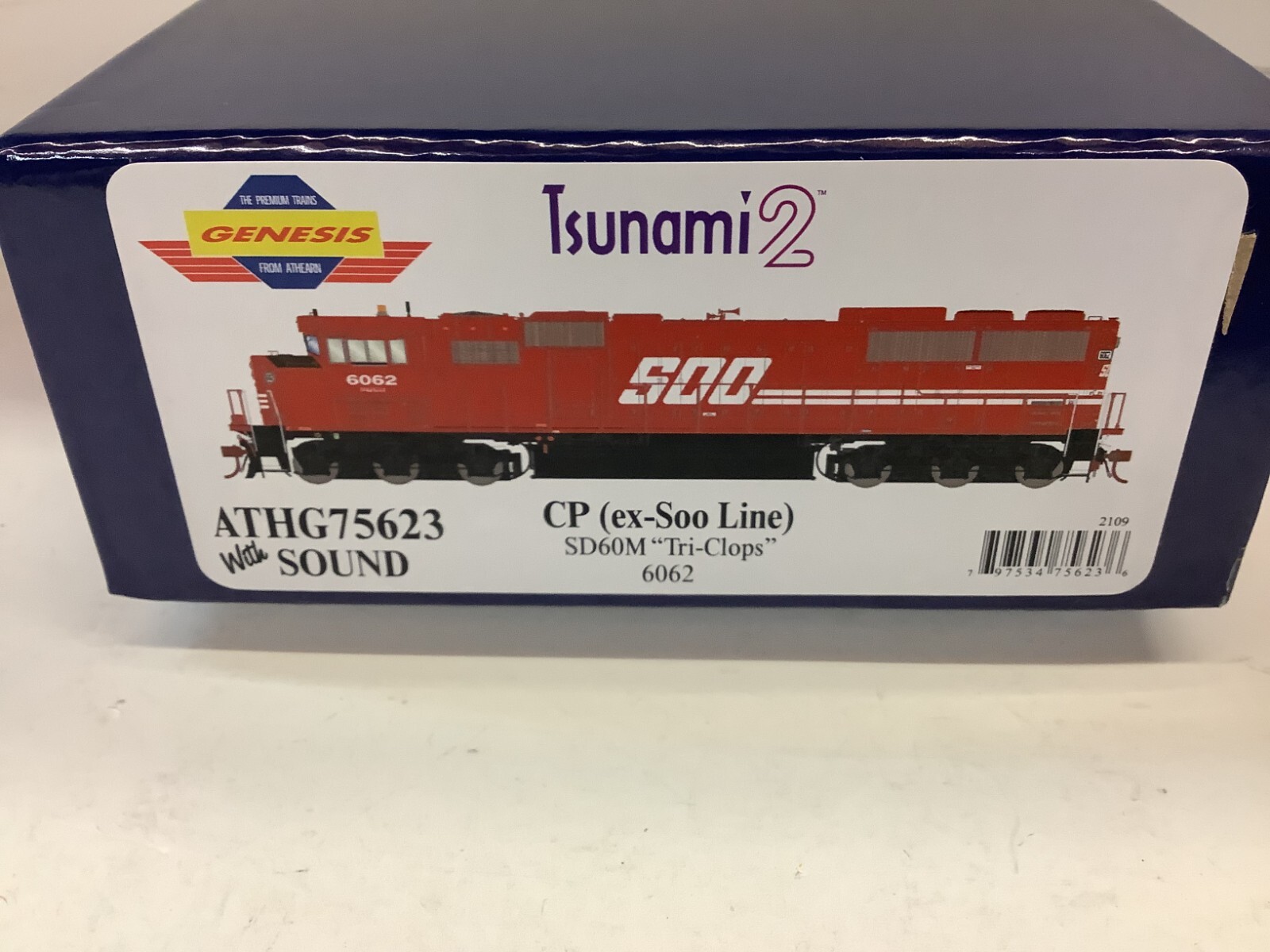 Athearn Genesis #G75623 HO scale “SOO Line” SD60M “Tri-Clops” DCC with Rd.#6062