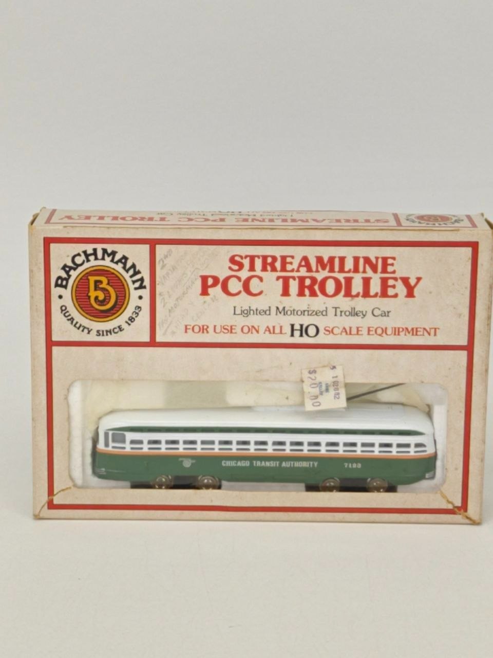 Bachmann Streamline PCC Trolley 41-629-C2 #7123 CTA HO Scale Box Tested READ