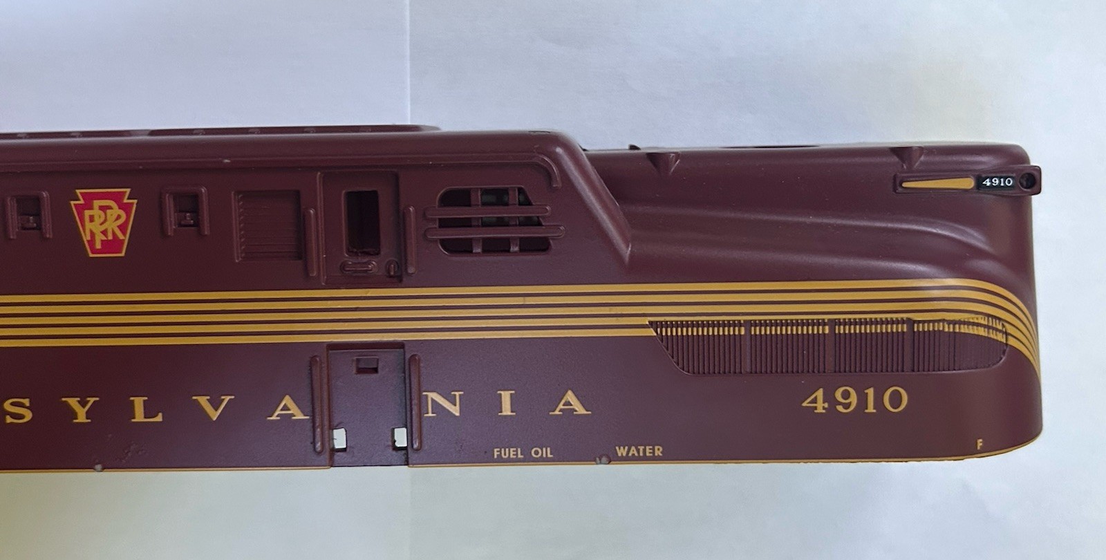 MTH O Scale 4910 GG-1 Shell Pennsylvania Diecast In Tuscan