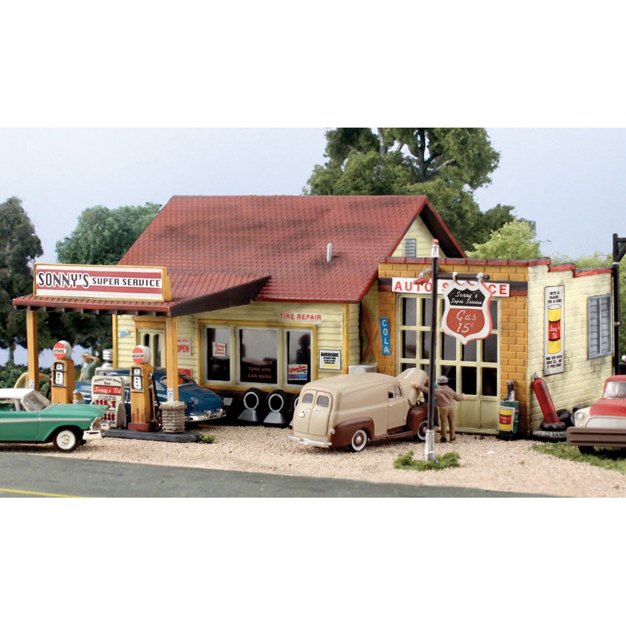 Woodland Scenics N KIT Sonny’s Super Service WOOPF5203 N Buildings