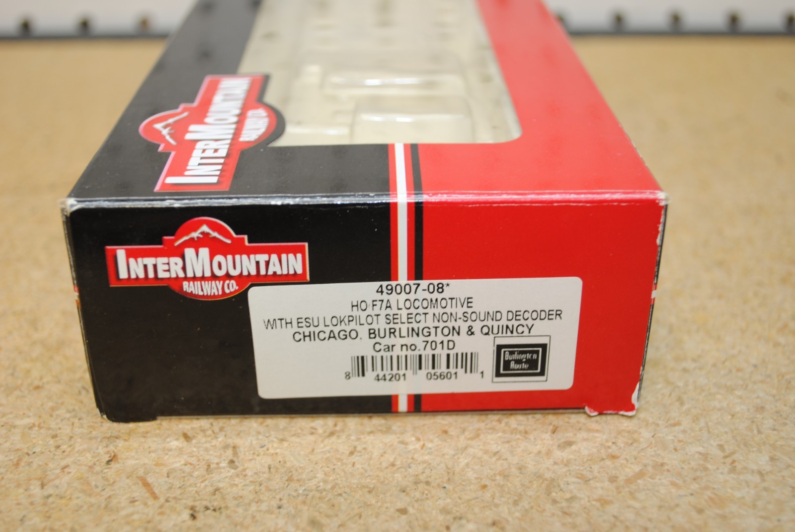 InterMountain Railway Co. 49007-08 CB&Q Burlington #701D EMD F7A Diesel Loco HO