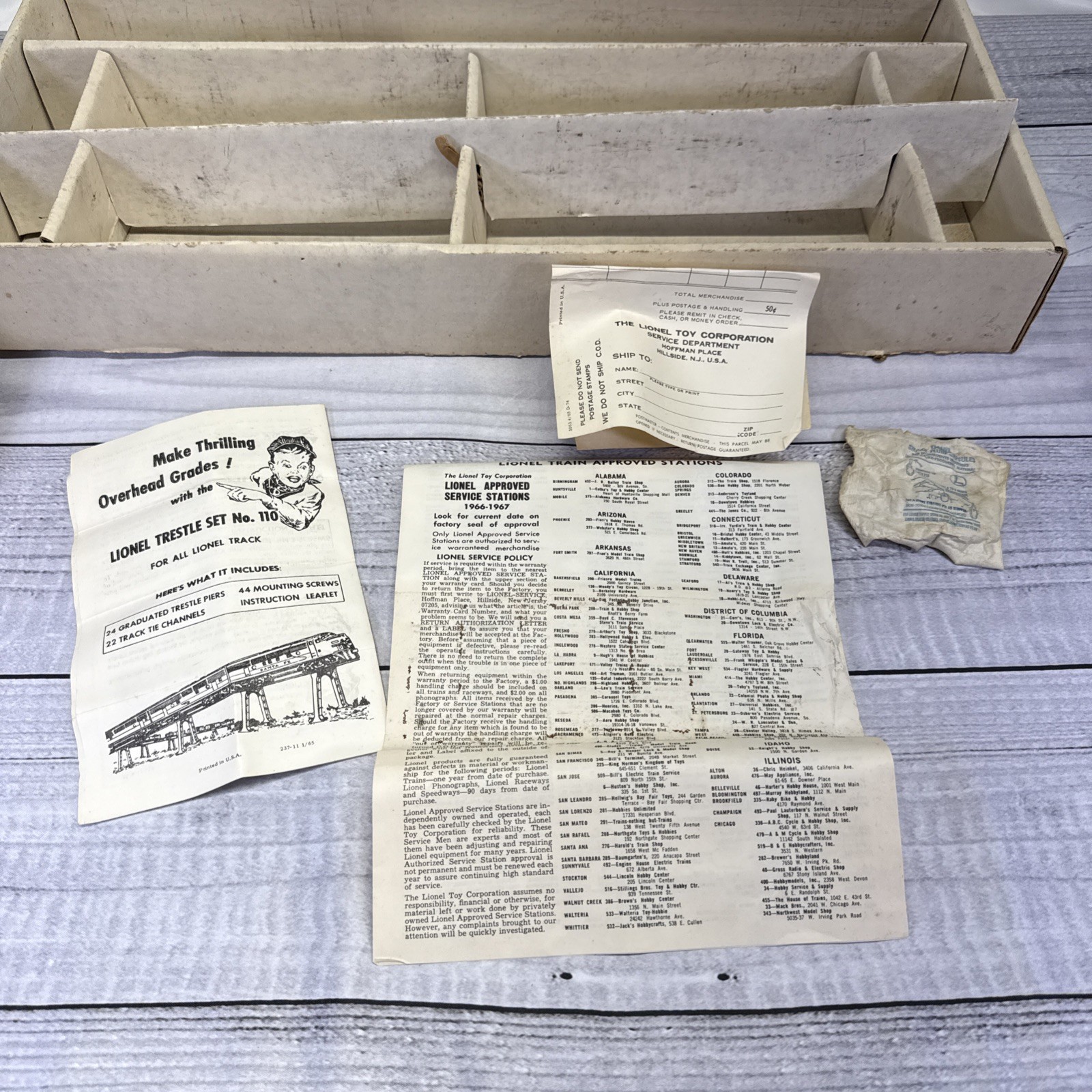 VTG 60s Lionel Steam Freight w/ Smoke Electric Train 11540 Set in Box -Untested