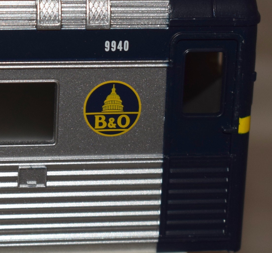 MTH Budd RDC Car Shell Baltimore & Ohio B&O #9940 – O Gauge Production Sample