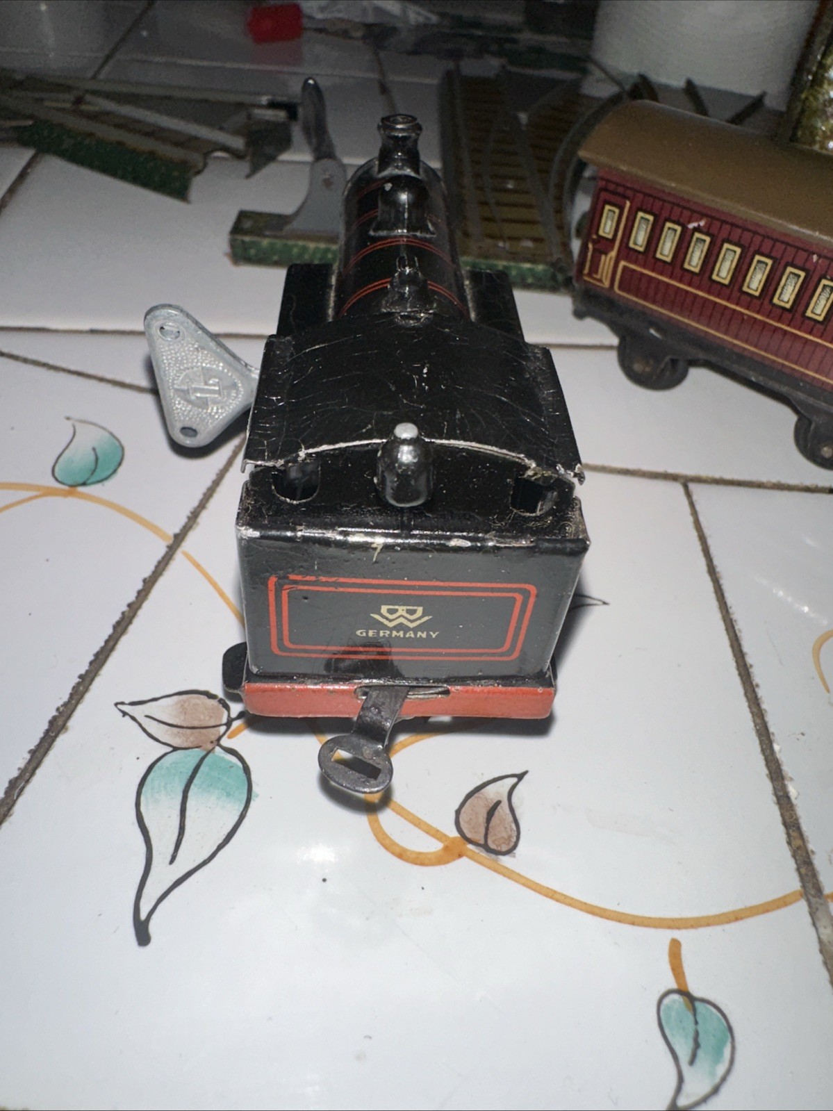 Bing OO Gauge Table Top Railway Steam Locomotive Wind Up Prewar Set 1930