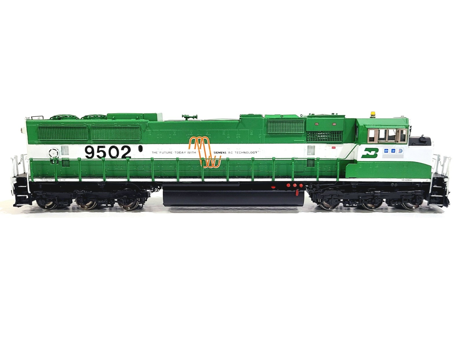 Overland OMI BN EMD SD60MAC Burlington Northern #9502 HO Brass Model #5846.1