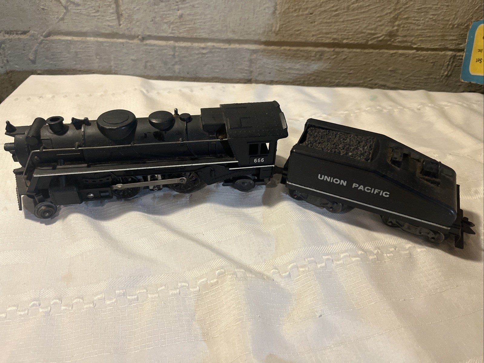 Vintage Marx 666 Steam Engine Electric Train 52875 Set Not Complete Cars Box