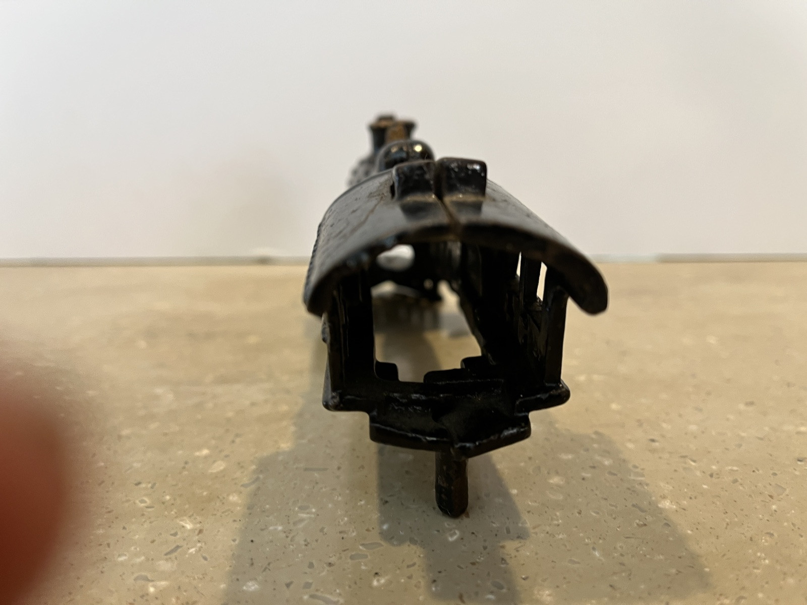 Prewar American Flyer O Black & Gold Cast Iron Steam Locomotive SHELL ONLY
