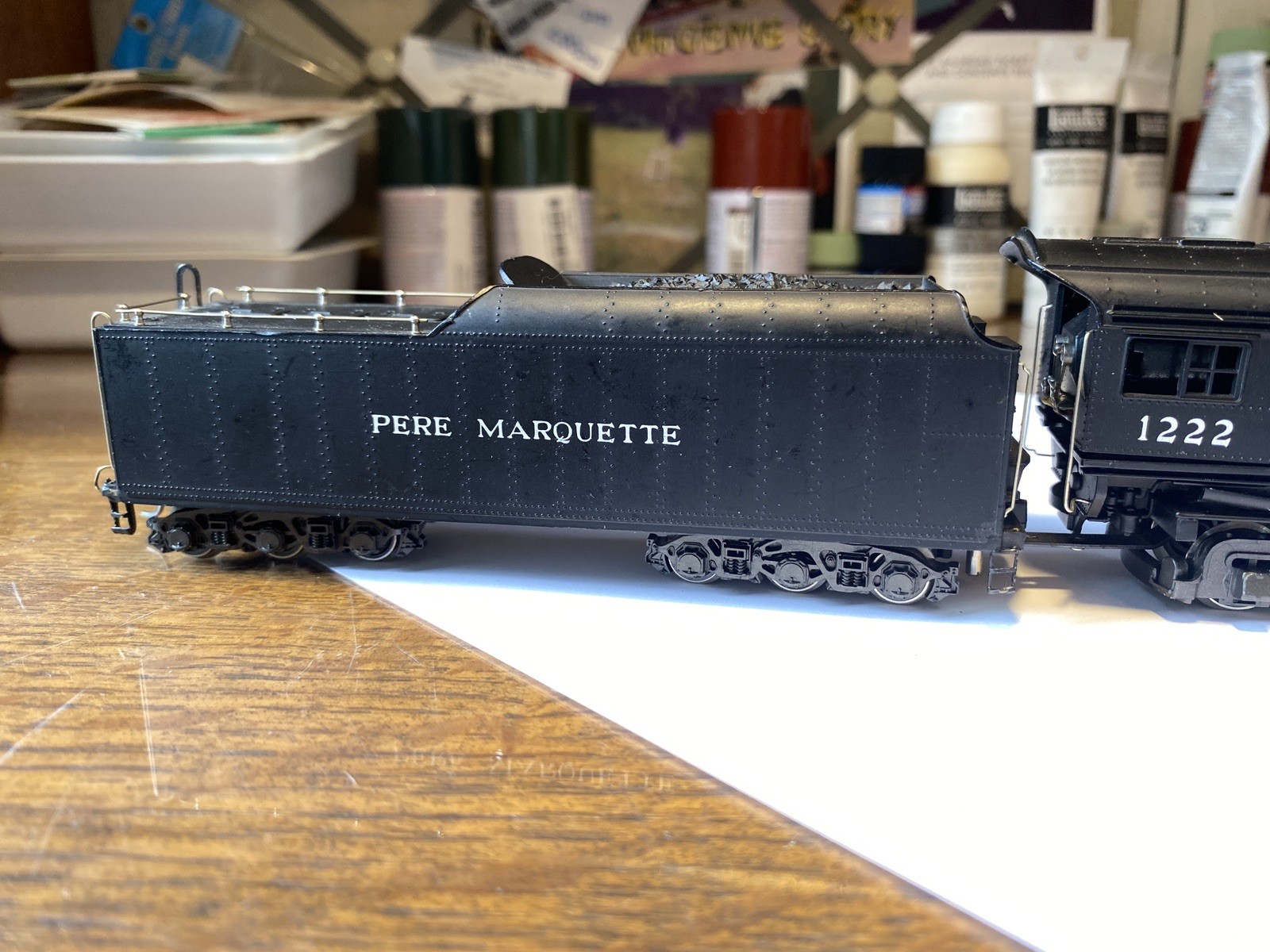ENHANCED ACCURACY/KIT-BASHED HO scale Rivarossi Pere Marquette Berkshire #1222