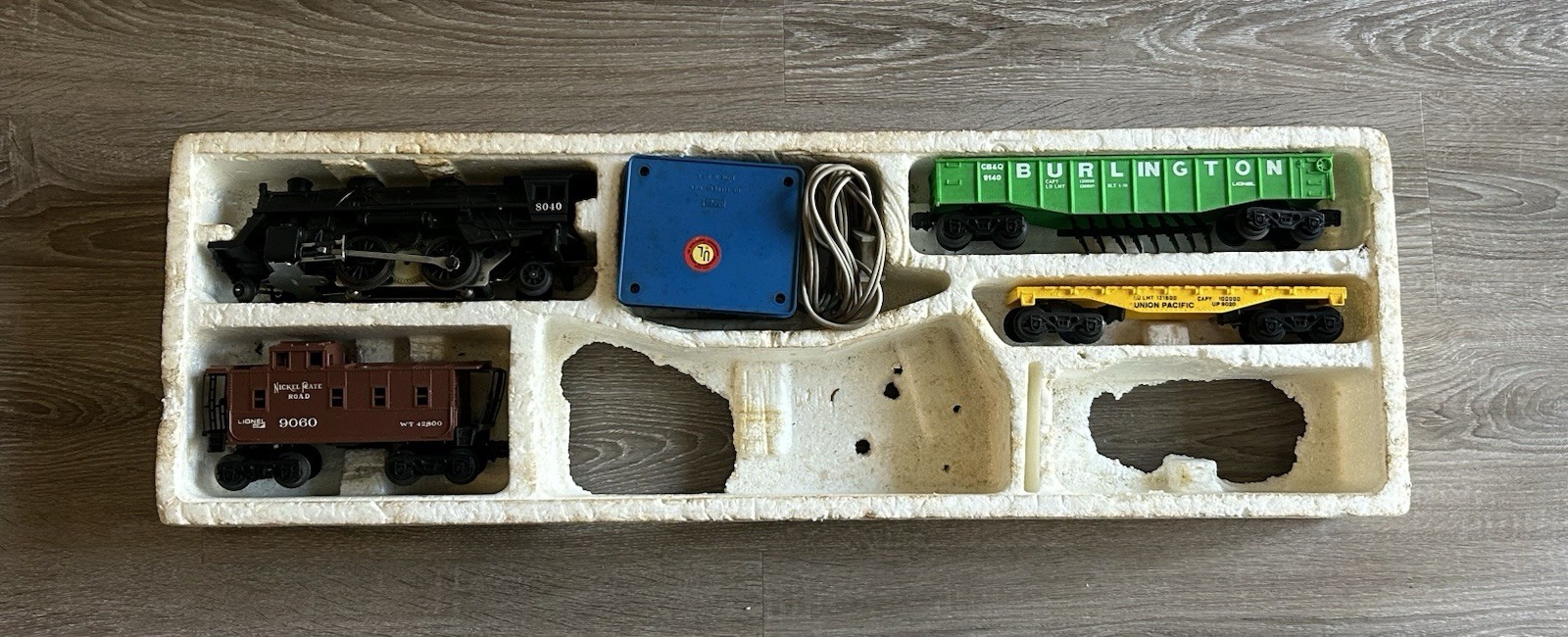 Lionel Wabash Cannonball O27 Train Set 8040 Tested Incomplete w/ Box Transformer