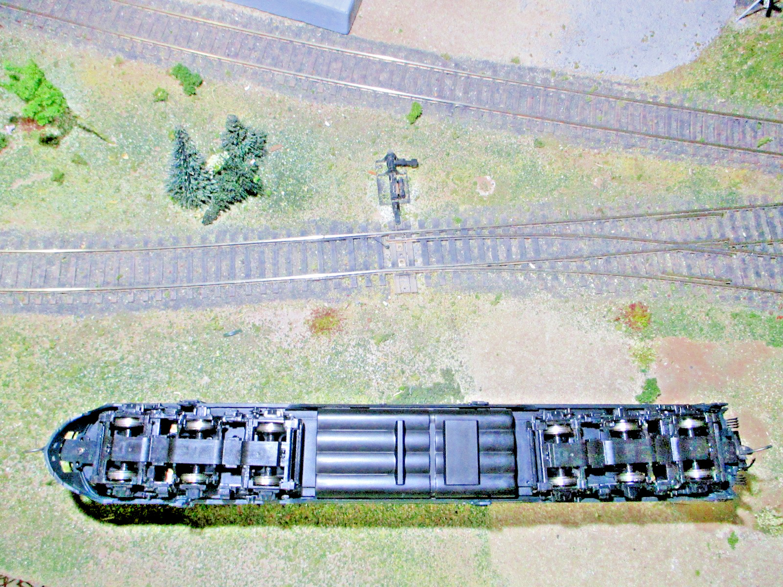 PRR 5851A EMD E7A BROADWAY LIMITED 753,BRUNSWWICK GREEN WITH ANTENNAS,DCC/SOUND
