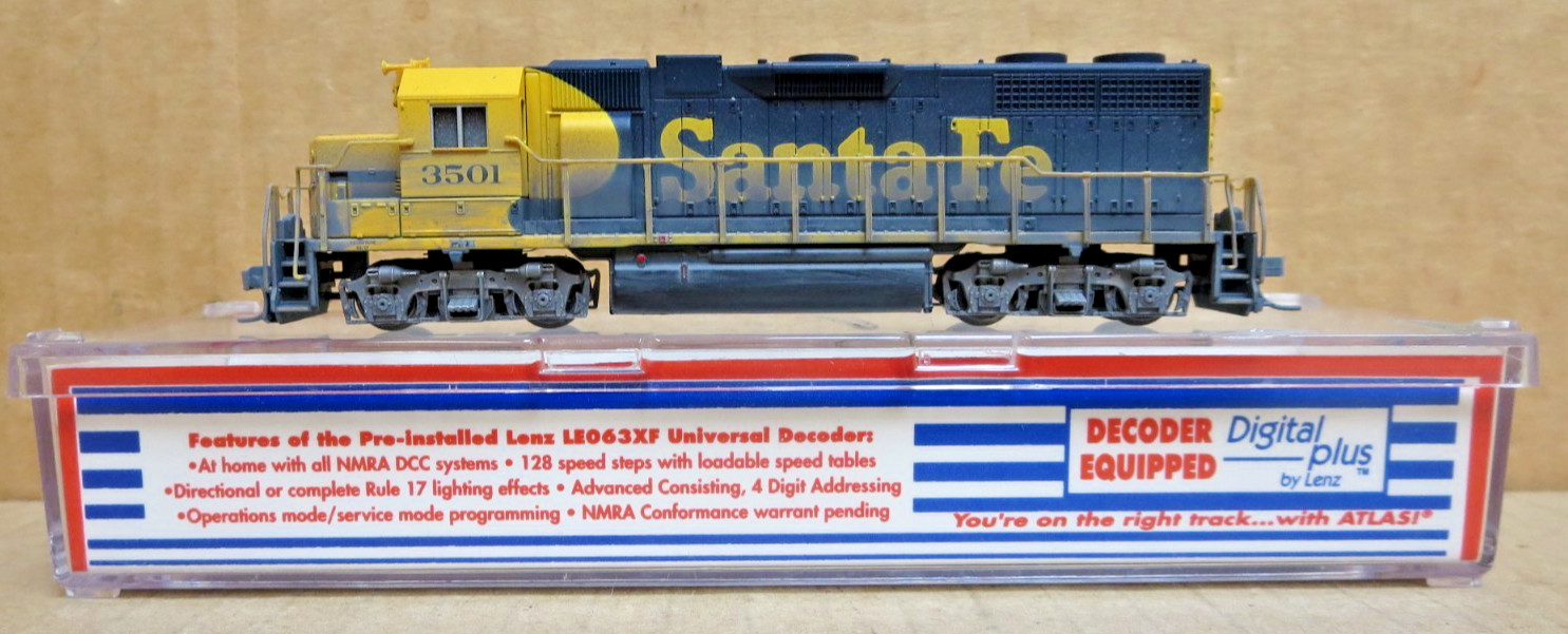 Atlas 49872 GP-38 Santa Fe 3501 Factory DCC Equipped N Scale