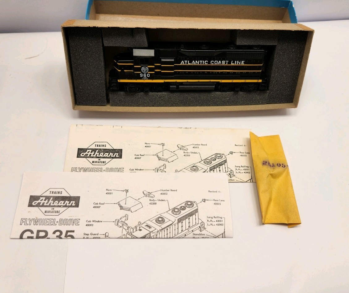 ATHEARN HO GP35 ACL Atlantic Coasst Line 960 POWERED DIESEL LOCOMOTIVE MINT B22