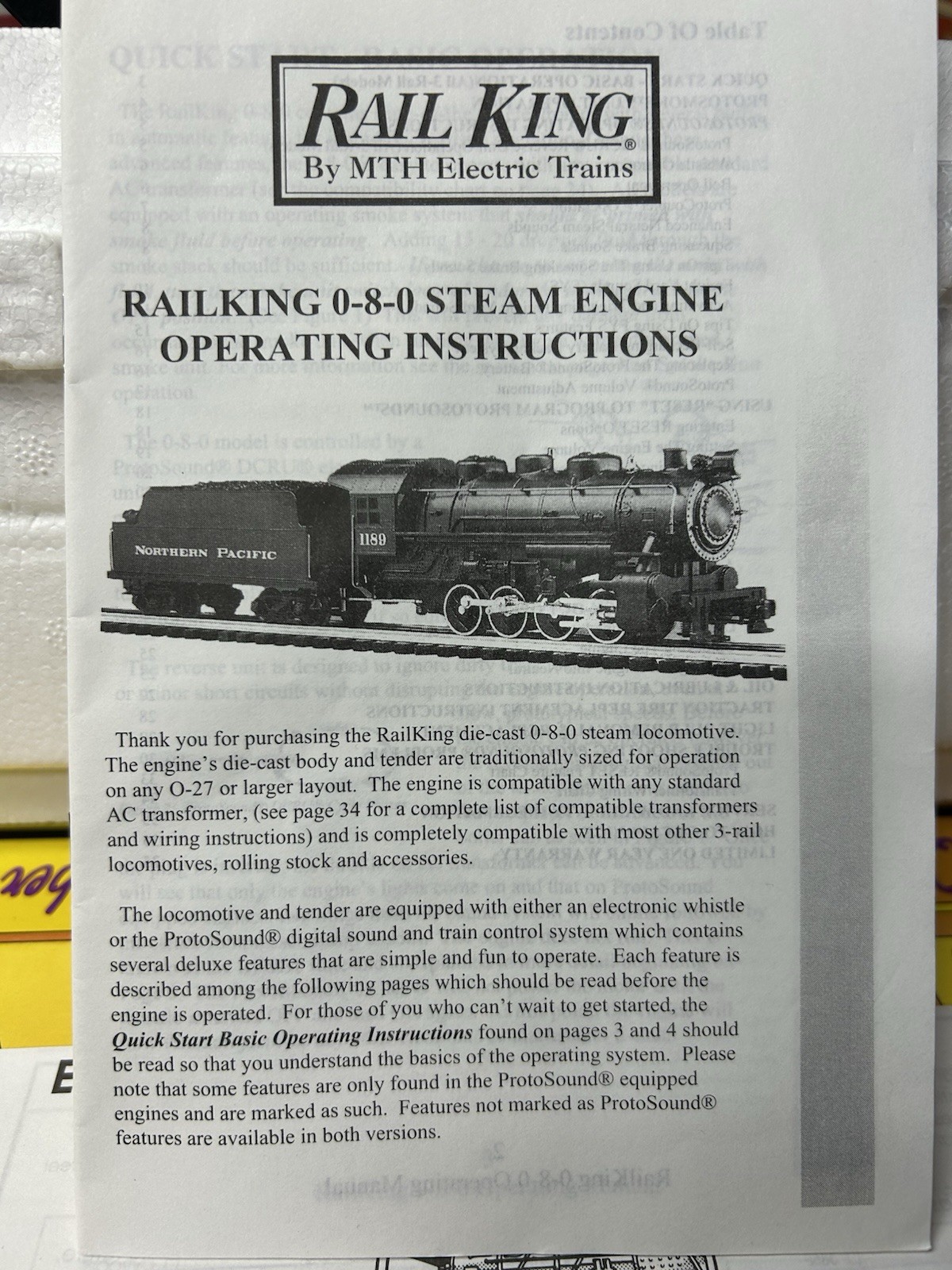 MTH RK NYC Switcher & Tender PS-1 BCR See Full Description
