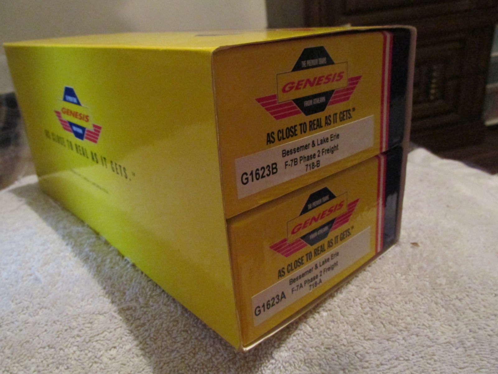 HO Athearn Genesis G1623A G1623B Bessemer Lake Erie 718-A 718-B Locomotive SET