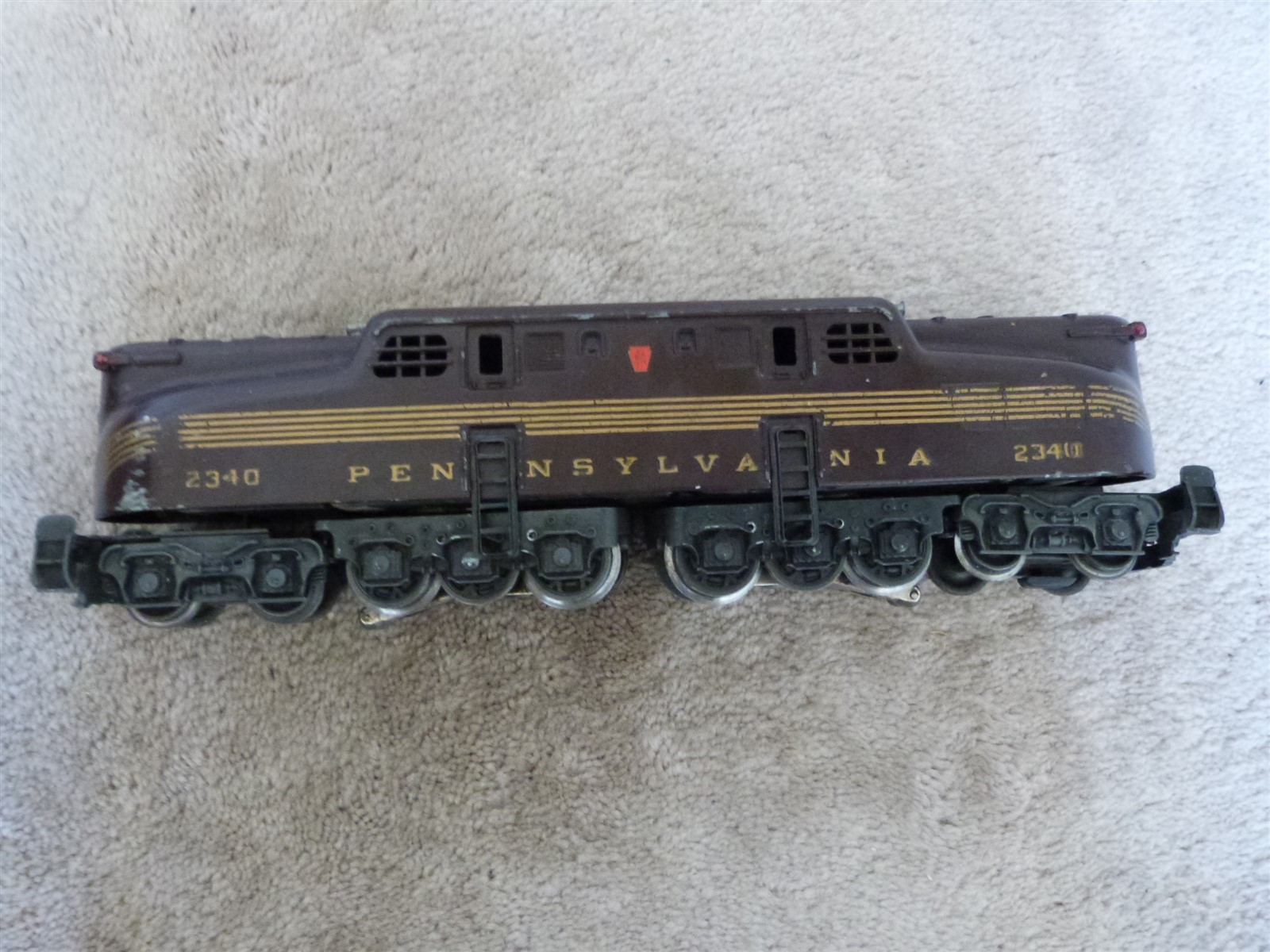 VTG Lionel O Gauge 5 Stripe Electric Train Locomotive Engine 2340 Pennsylvania