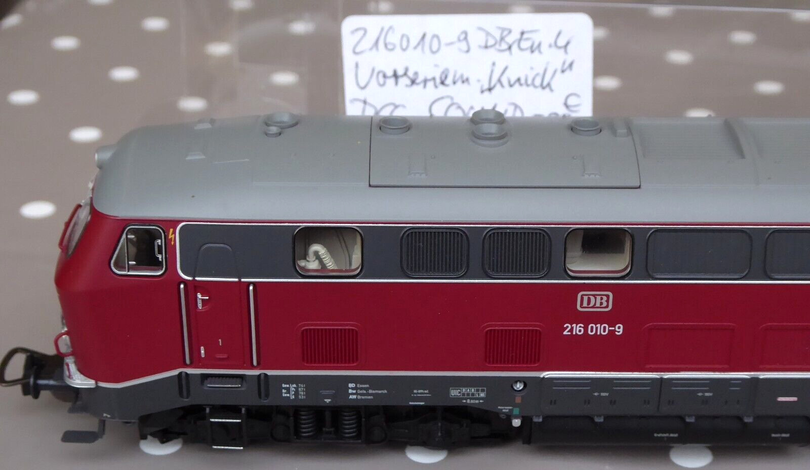 Piko 52402 H0 DCC Sound Diesel Br 216 010-9 Vorserie DB Epoch 4 Very Good