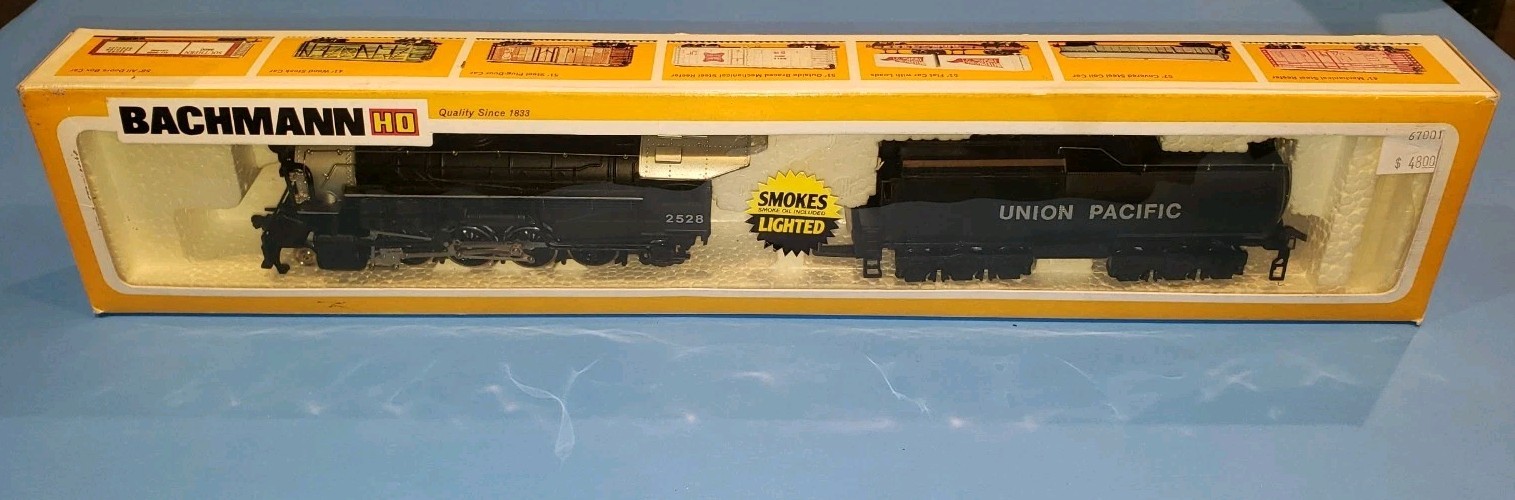 Vintage Bachmann “UNION PACIFIC” HO Mikado 2-8-2 With Smoke & Original Box