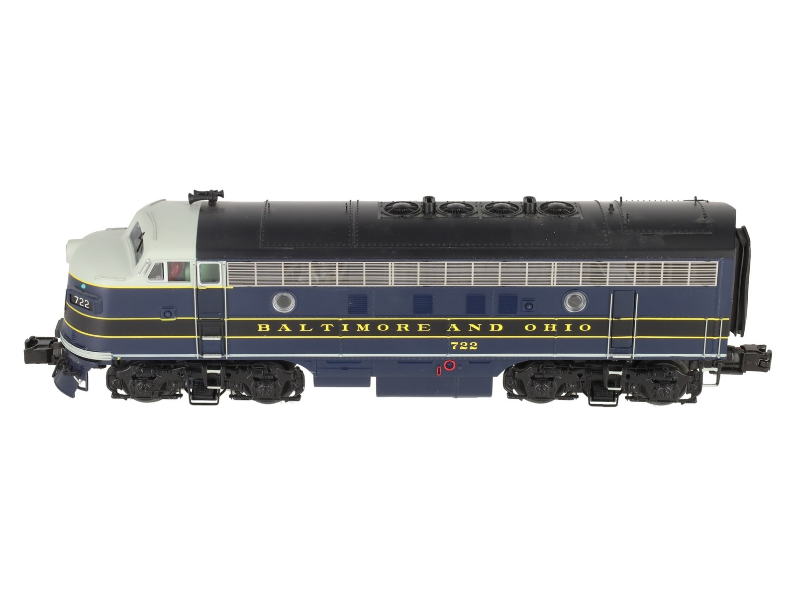 MTH 20-20605-1 Baltimore & Ohio F-7 A Unit Dsl Engine w/PS3 (Hi-Rail Whls) #722