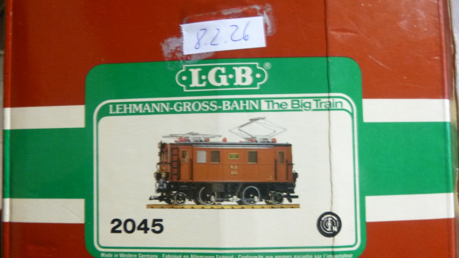 LGB LEHMANN 2045 LOCOMOTIVE Rh.B 205 G GAUGE – ORIGINAL BOX (art.LS8.2.26)