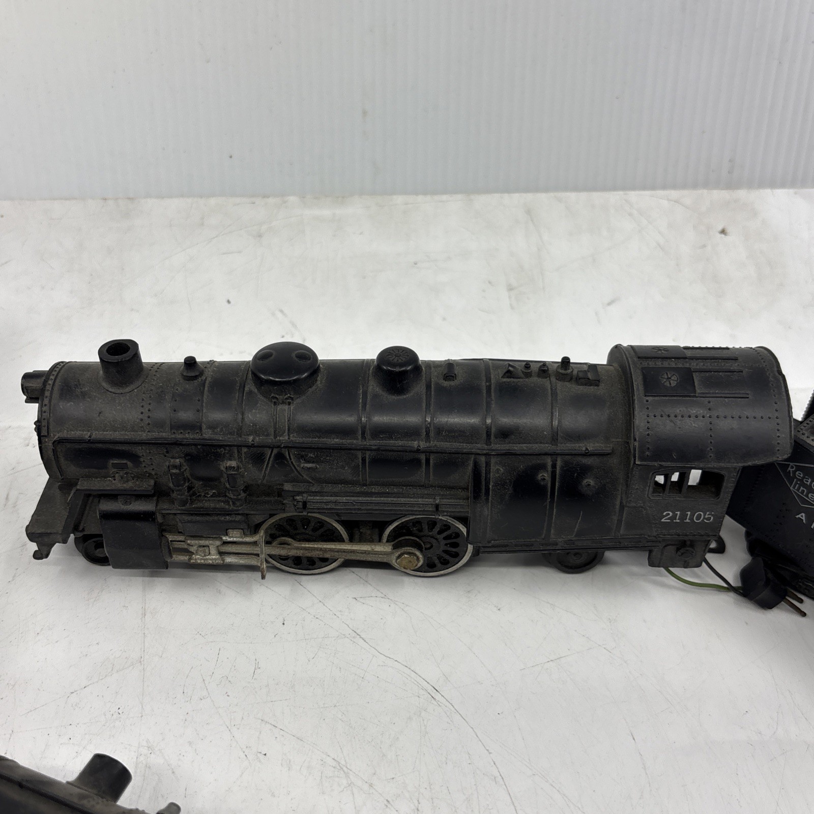 American Flyer S Ga. 21105 4-4-2 Locomotive & Reading Lines Tender Runs