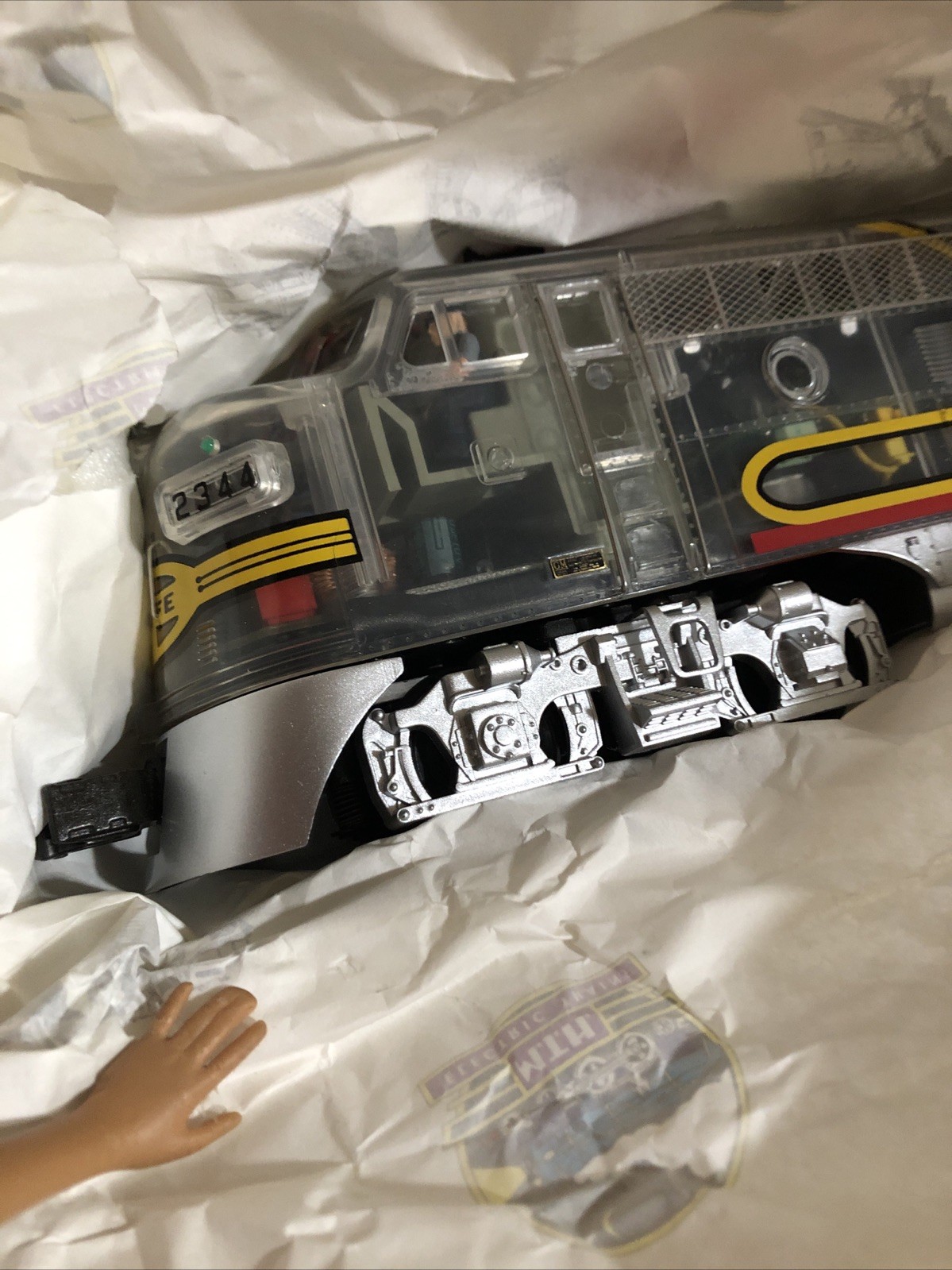 MTH Premier DAP 20-80002A Santa Fe Clear Body F-3 ABA Diesel Set New In Box!