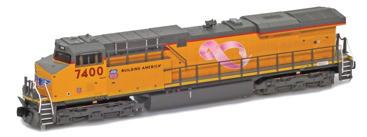 AZL-62414-1 UP Pink Ribbon ES44AC Diesel 7400 American Z Line Z Scale Z Gauge
