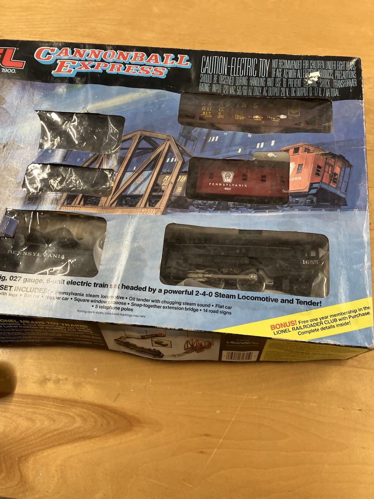 refurbished Lionel 1655 Locomotive Train Set See Description
