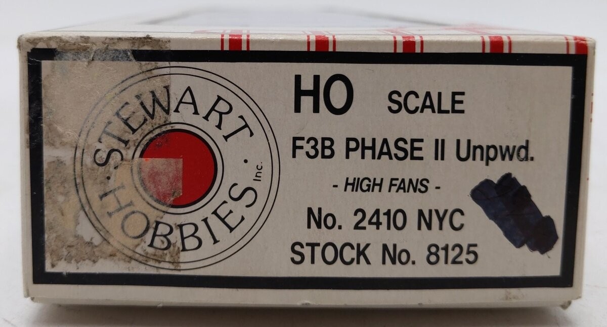 Stewart 8125 HO New York Central F3b Unpowered Diesel Locomotive #2410 LN/Box