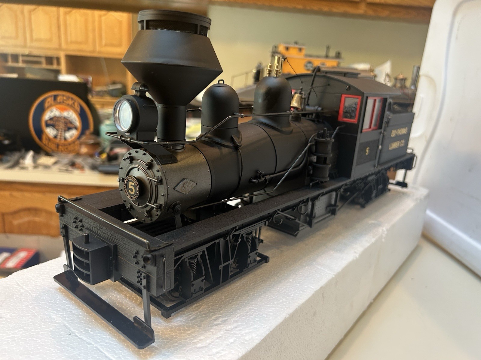 SPECTRUM 81198 Ely Thomas 2 Truck SHAY Steam LOCO, G Scale, Needs Gear?