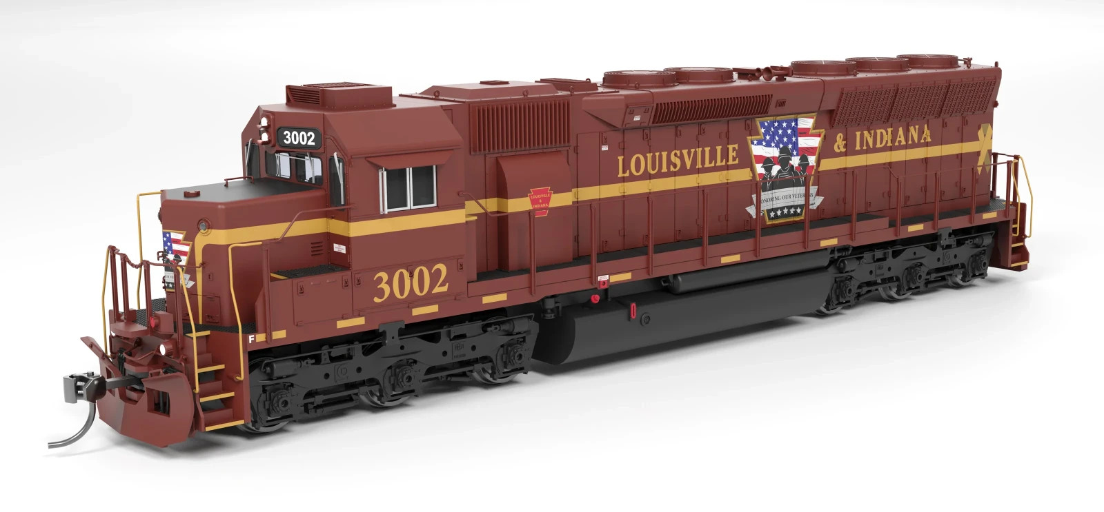 Broadway Limited HO 9810 Louisville Indiana Veterans EMD SD45 Diesel Locomotive