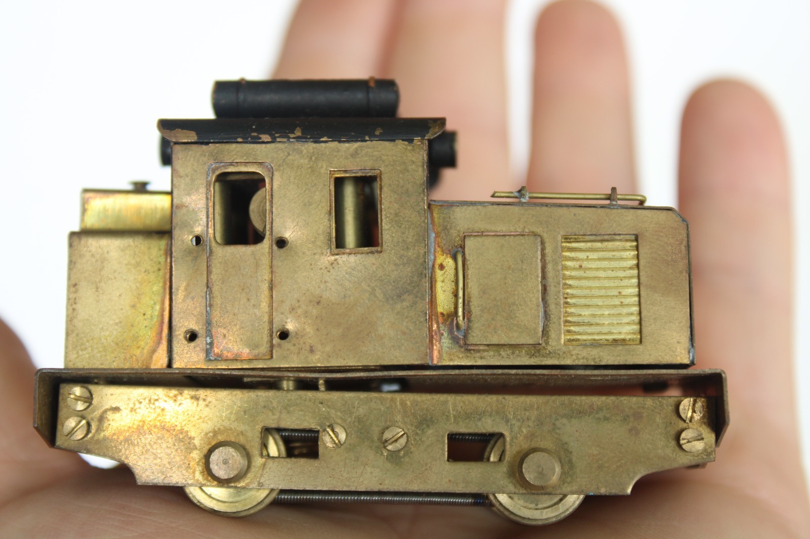 Vintage HO Brass Tetsudo Mokeisha Diesel Critter Industrial Switcher w/ Box