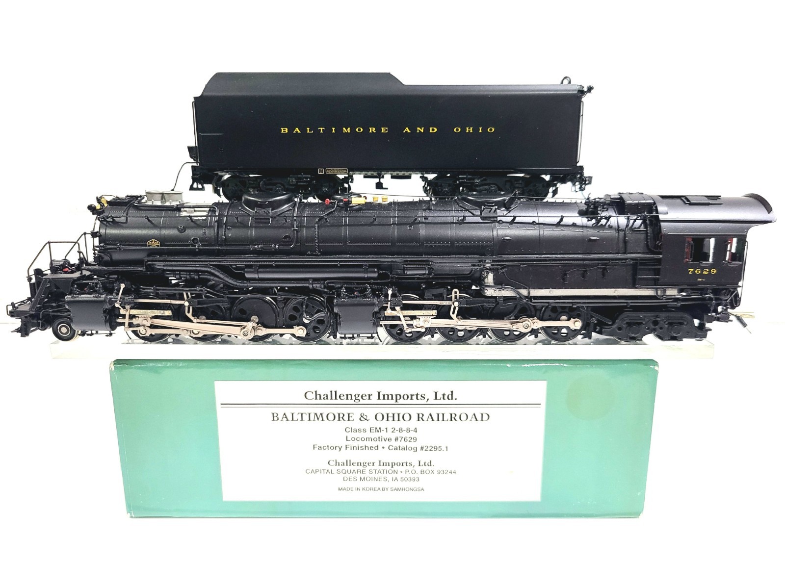 Challenger CIL Samhongsa B&O EM-1 2-8-8-4 Baltimore Ohio #7629 HO Brass #2295.1