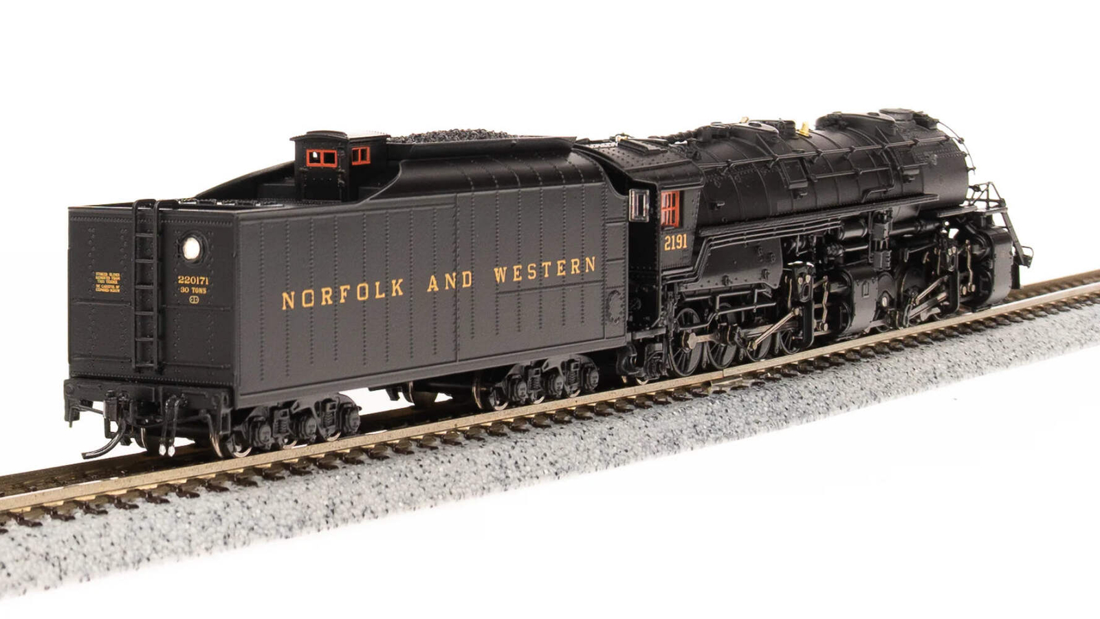 BLI 7222 N Scale Y6b 2-8-8-2 Steam Loco Norfolk Western N&W 2195 Paragon4 (Sound