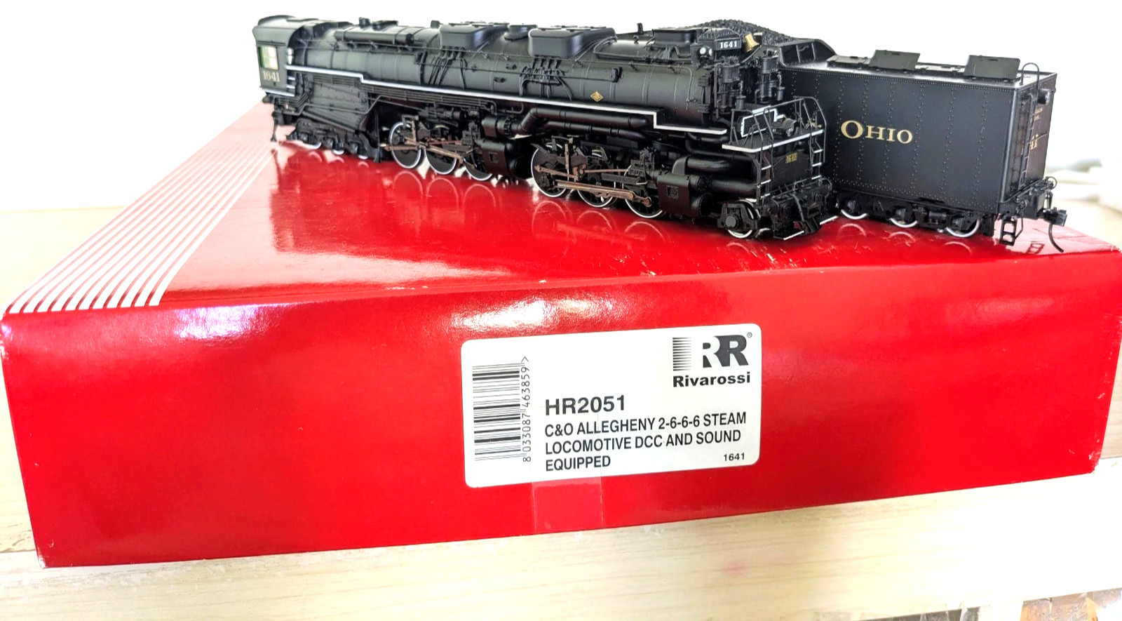 *LNIB! *SOUND&DCC C&O ALLEGHENY 2-6-6-6 RIVAROSSI HO *RUNS & *SOUNDS G@@D *L@@K!