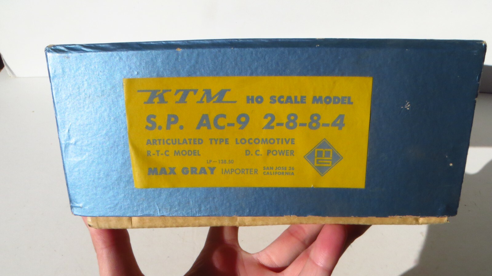 KTM / MAX GRAY HO SCALE BRASS TWO RAIL 2-8-8-4 AC-9 STEAM LOCOMOTIVE