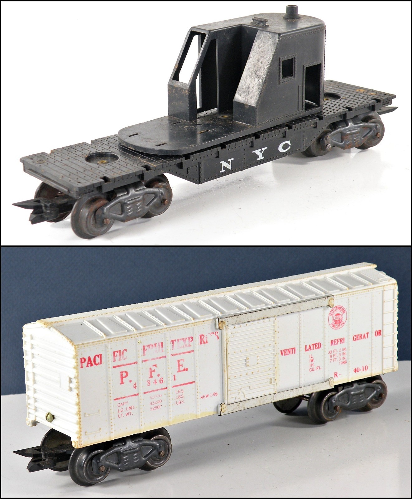 Marx 99 Rock Island E7 A-B-A Diesels & 8-Freight Cars 1950s