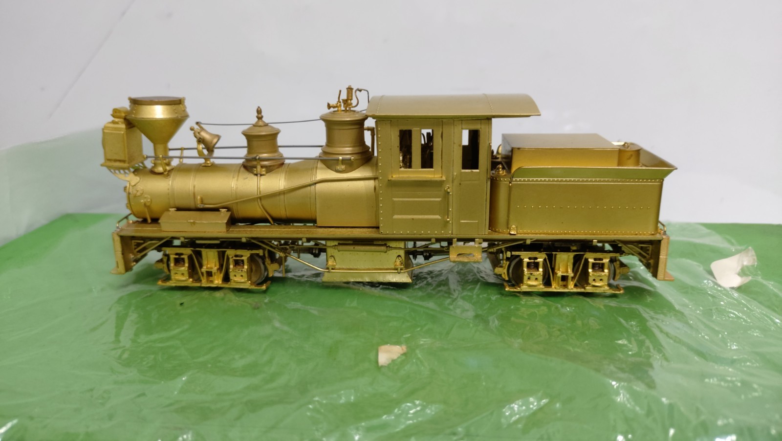 Overland (OMI) Brass Gilpin Shay #3 with Grandt Line Drive – On2 scale