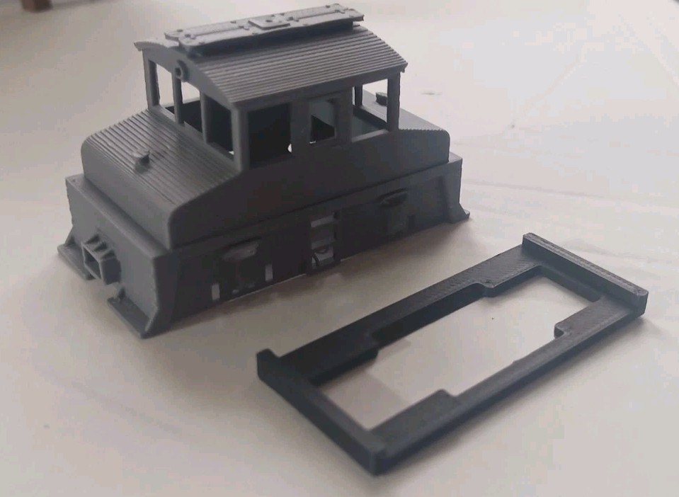 HOn30 Steeple cab Electric Loco 3D Print Your Own Power Unit. Shell & Mount.
