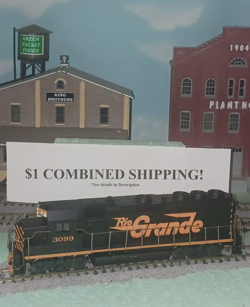 HO SCALE POWERED GP-40 RIO GRANDE; ATHEARN; NT0715-2