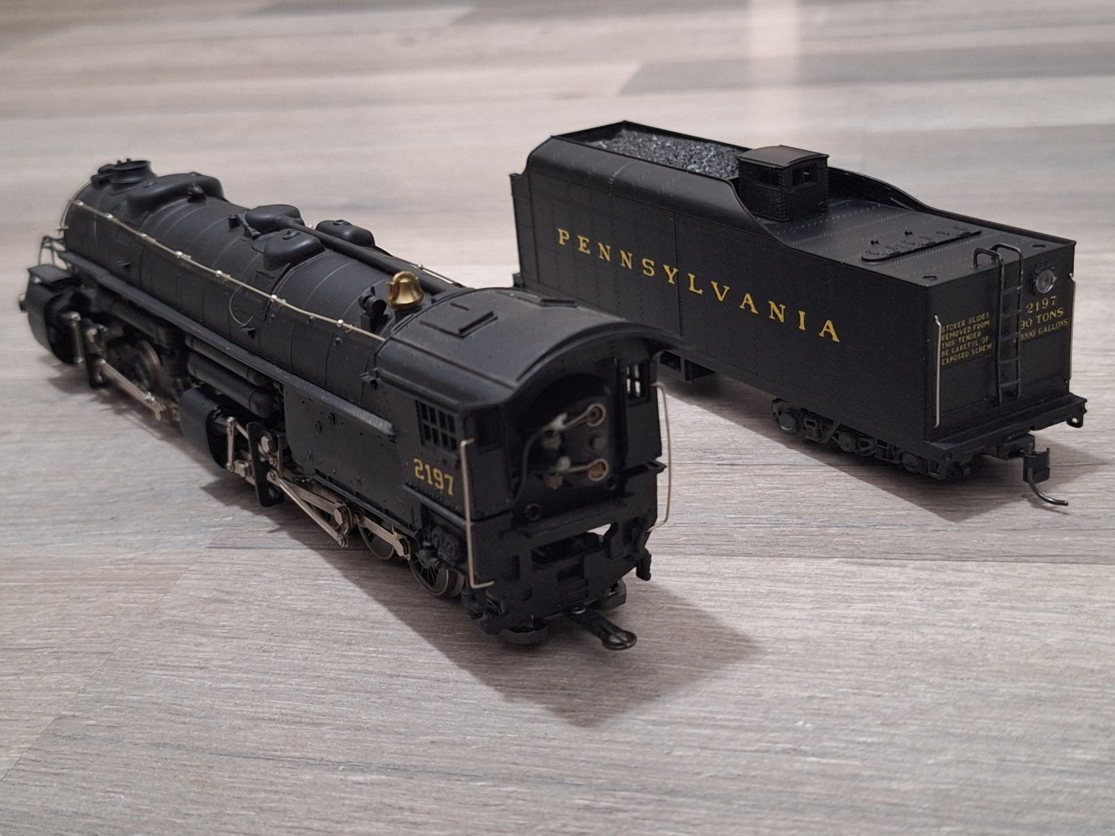 ⭐ RIVAROSSI HO SCALE PENNSYVANIA PRR 2-8-8-2 Y6B MALLET STEAM LOCOMOTIVE #2197 ⭐